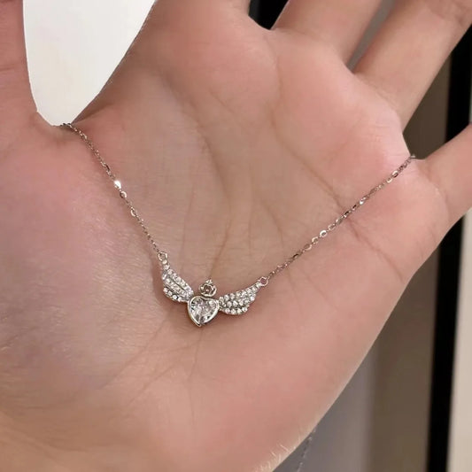 Love Heart Wing Necklace.